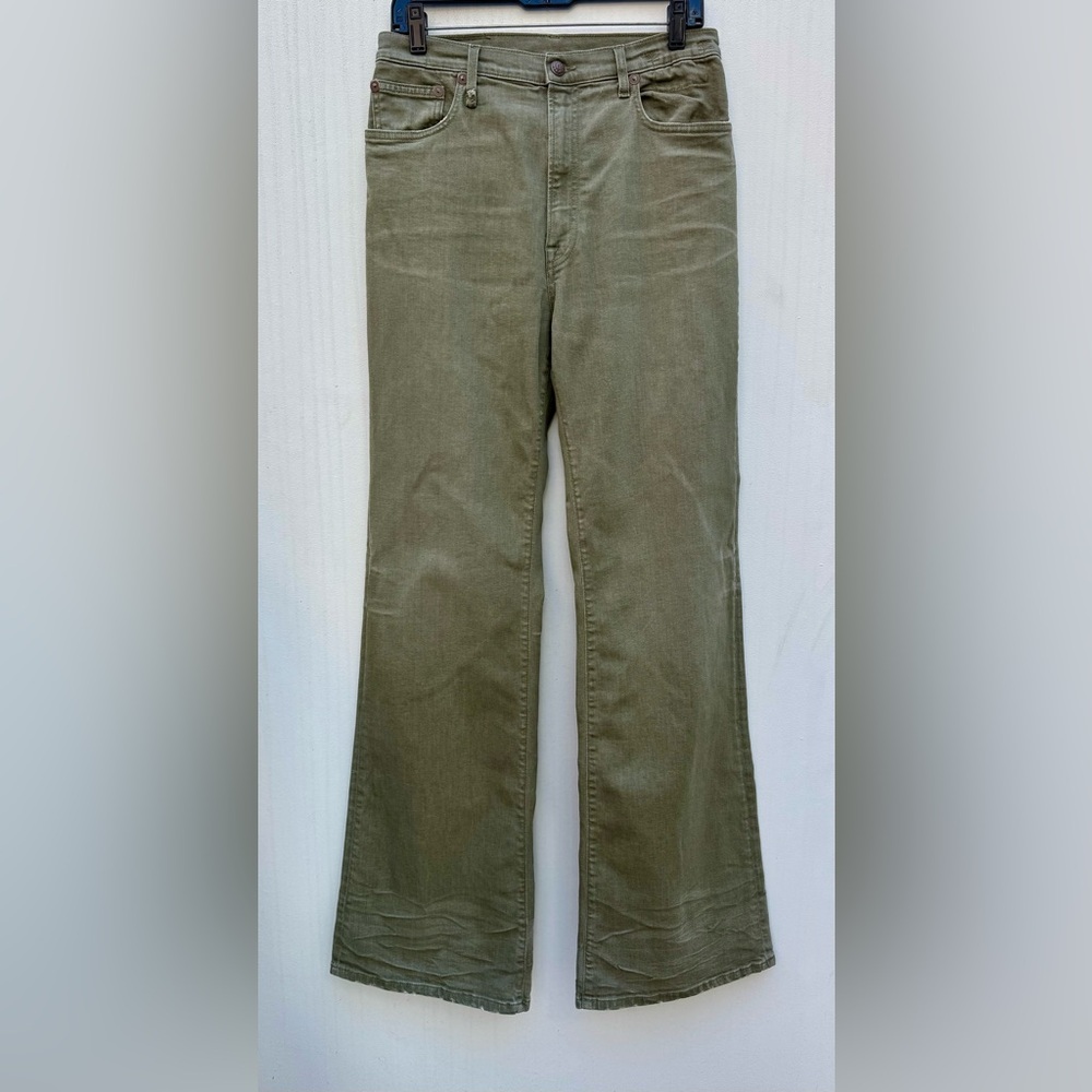 R13 - Jane Jean in Olive Green Stretch. Size 31 - Picture 7 of 16